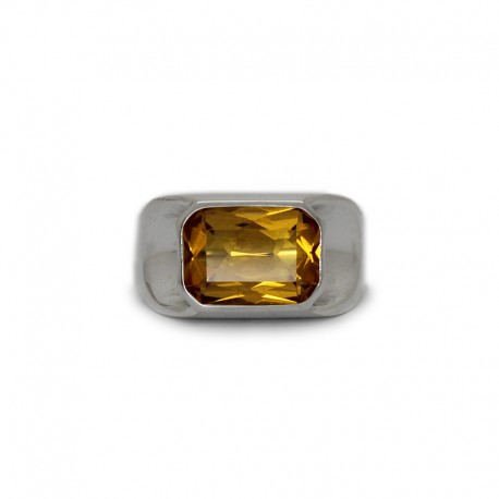 Citrine Signet Ring