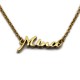 Name Necklace :: Mina with gold bath