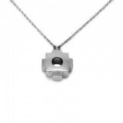 Chakana Necklace in White Gold