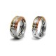 Anell Atlant en Or, Plata i Or Rosa (amplada especial: 8mm)