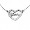 Name Necklace :: Yanka inside a heart