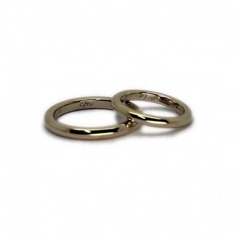 White Gold Wedding Rings without Rhodium Plating