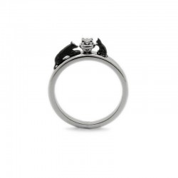 Cat and Dog Engagement Ring