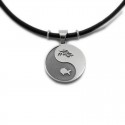 Yin Yang Necklace with Dragon and Fish