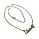 Name Necklace :: Martina with gold bath