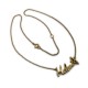 Name Necklace :: Helena with gold bath