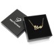 Name Necklace :: Bruno with gold bath