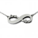 Infinity Name Necklace :: Ares and Aran