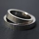 White Gold Hammered Wedding Rings