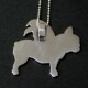 Bulldog with Wings Pendant