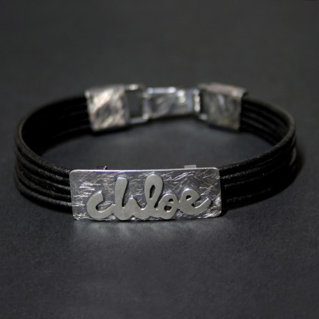 Pulsera con Nombre en plata de ley :: Chloe