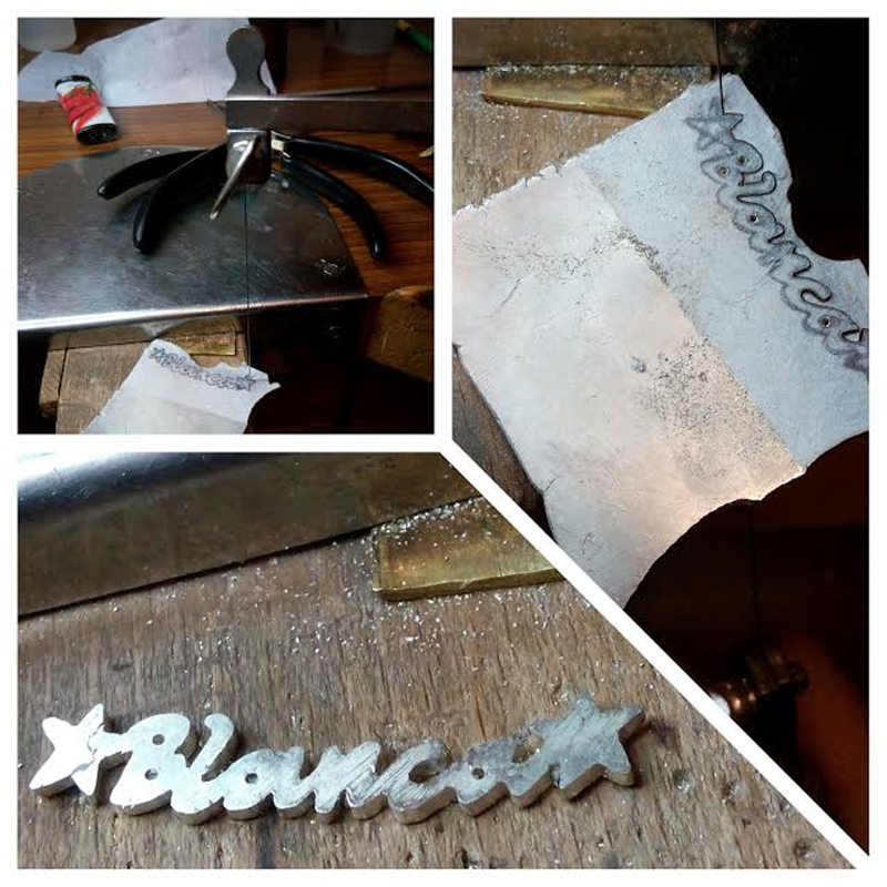 PrName necklace creation process