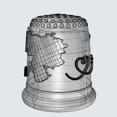 Custom thimble outline